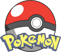 A pokeball with the word 'Pokemon' over it